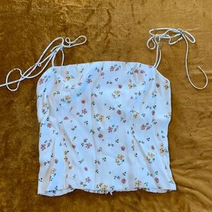Reformation Floral Print Crop Top - SZ 0